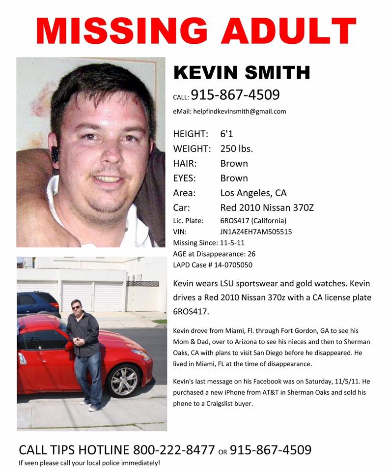 Kevin Smith Missing Person